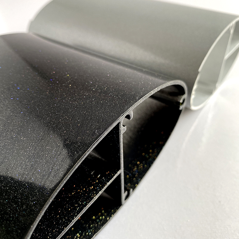 Aluminum fluorocarbon coating profile
