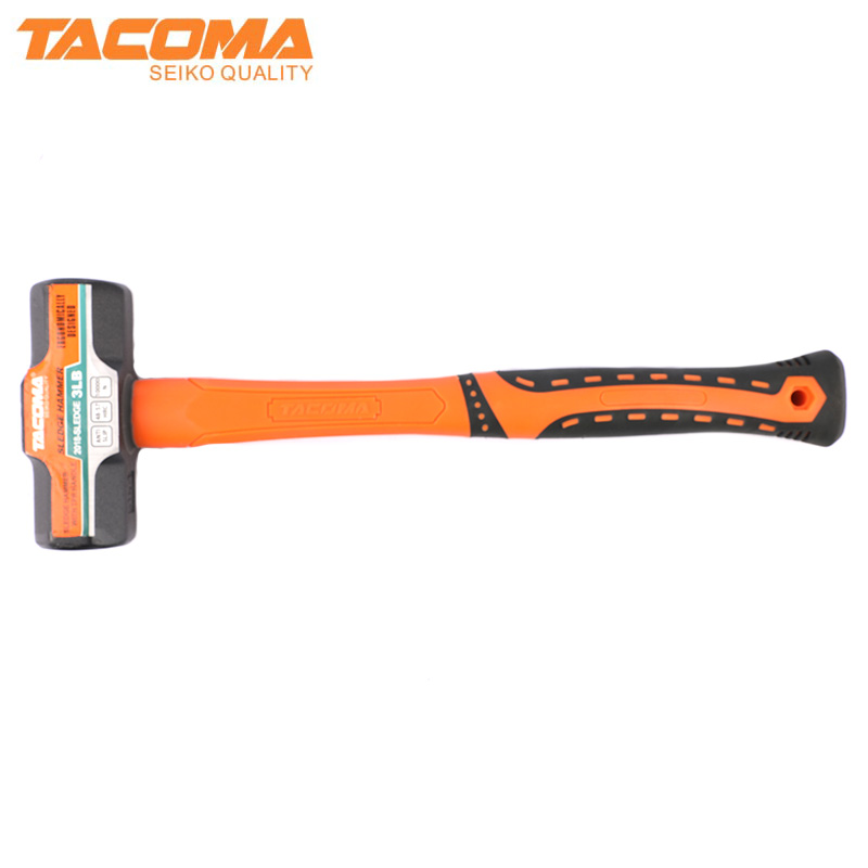 Sledge hammer with fiberglass handle