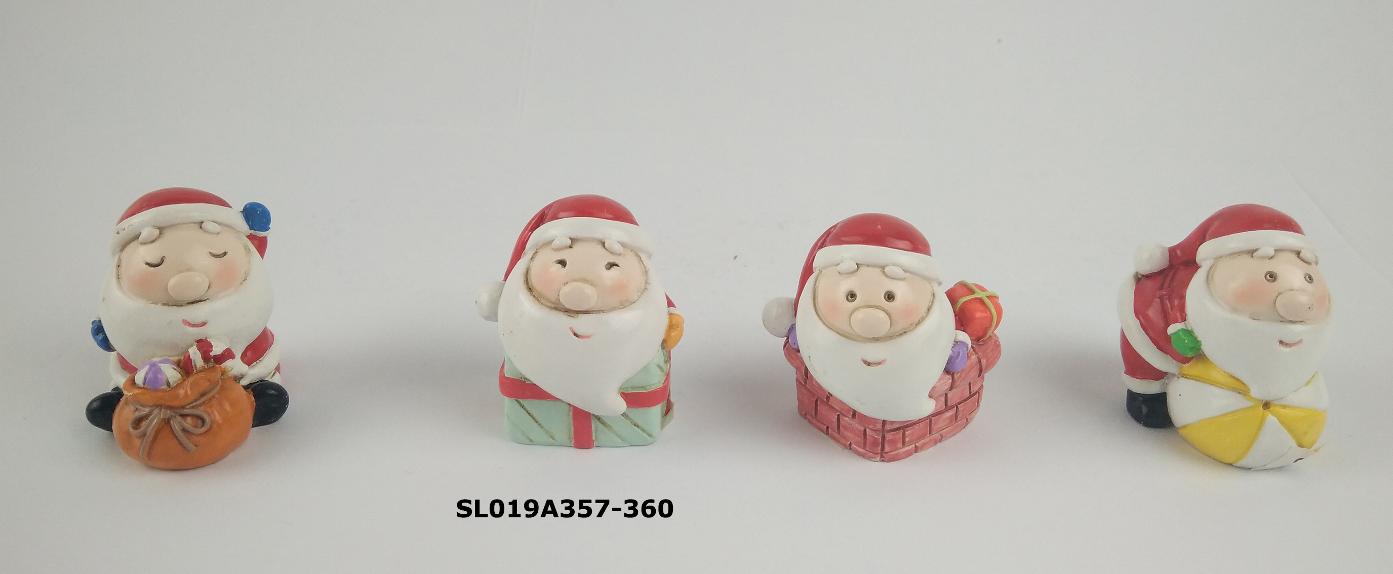 Resin decoration, key chain - Father Christmas