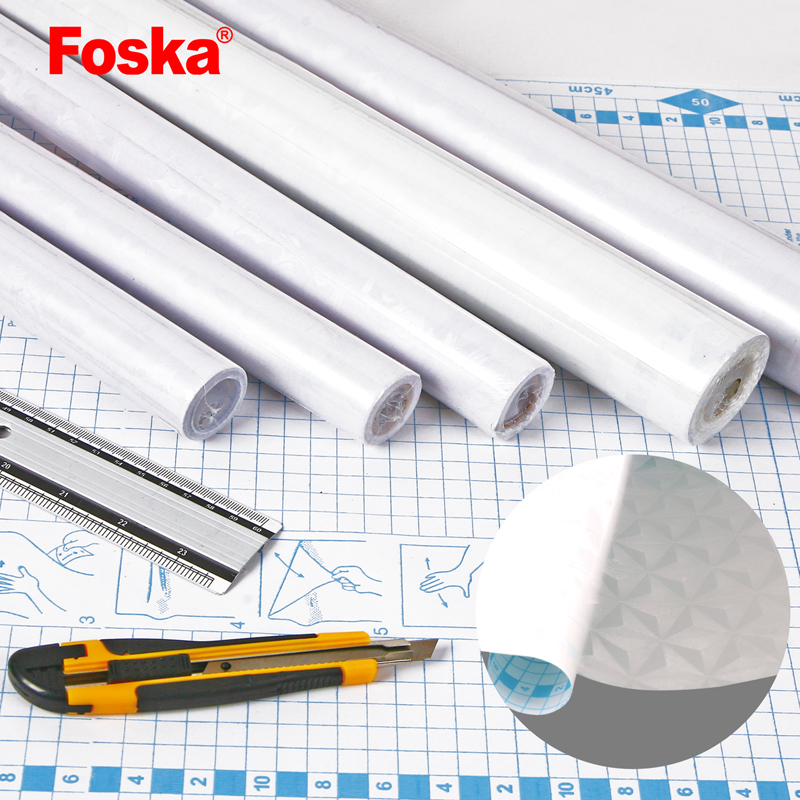 Foska Quality Self-adhesive PVC Transparent Book Cover Roll Sheet