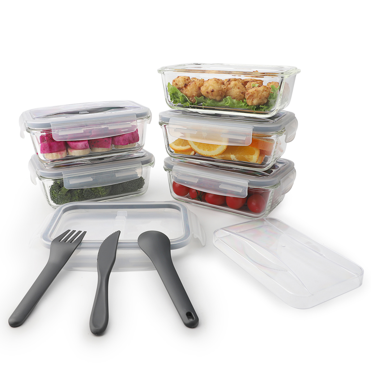 High borosilicate glass lunch box