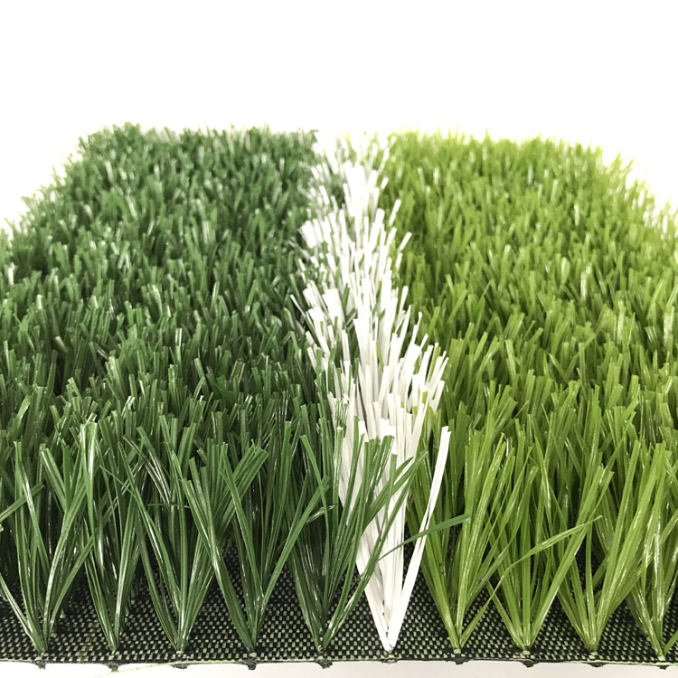 Double green PE monofilament Football Synthetic grass