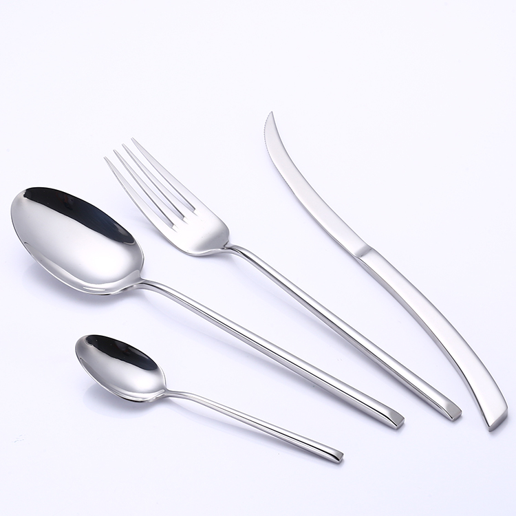 stainless steel tableware flatware fork and knife for dinner cutlery set