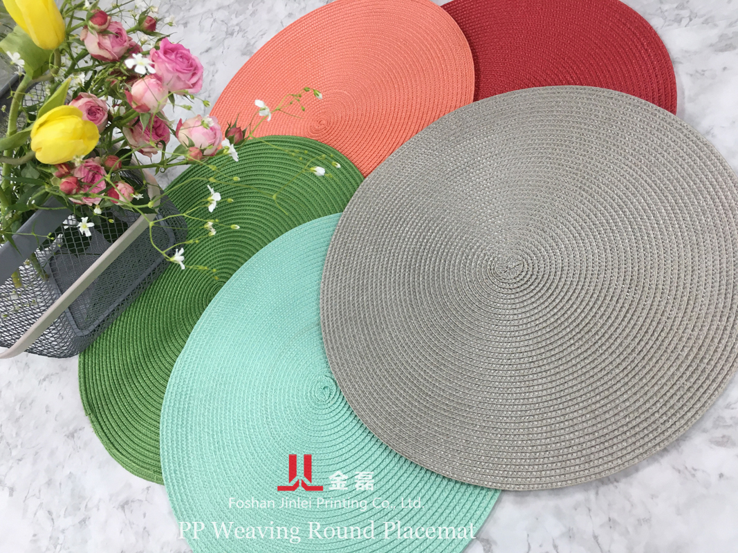 PP Weaving Round Placemat