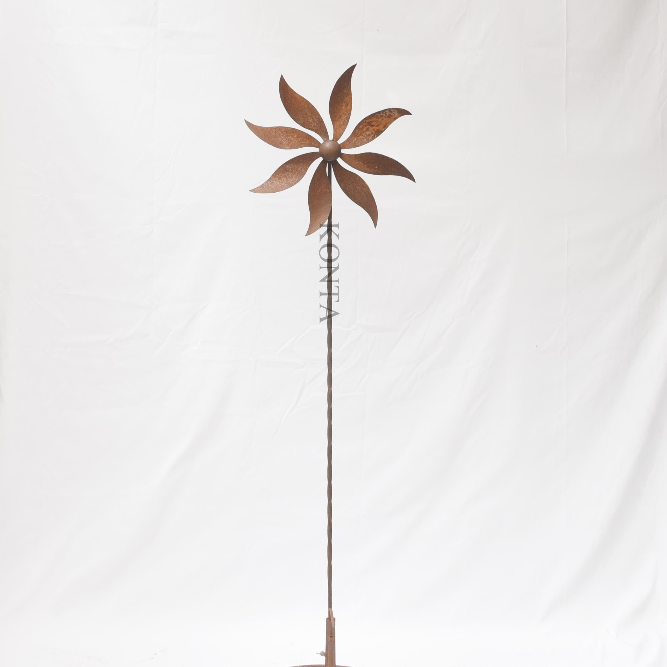 Garden Home Decorative Metal Wind spinner small stake