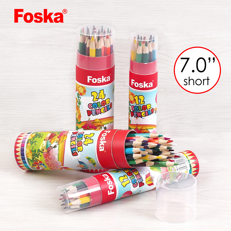 Foska Tube Packing Wooden Color Pencil Set