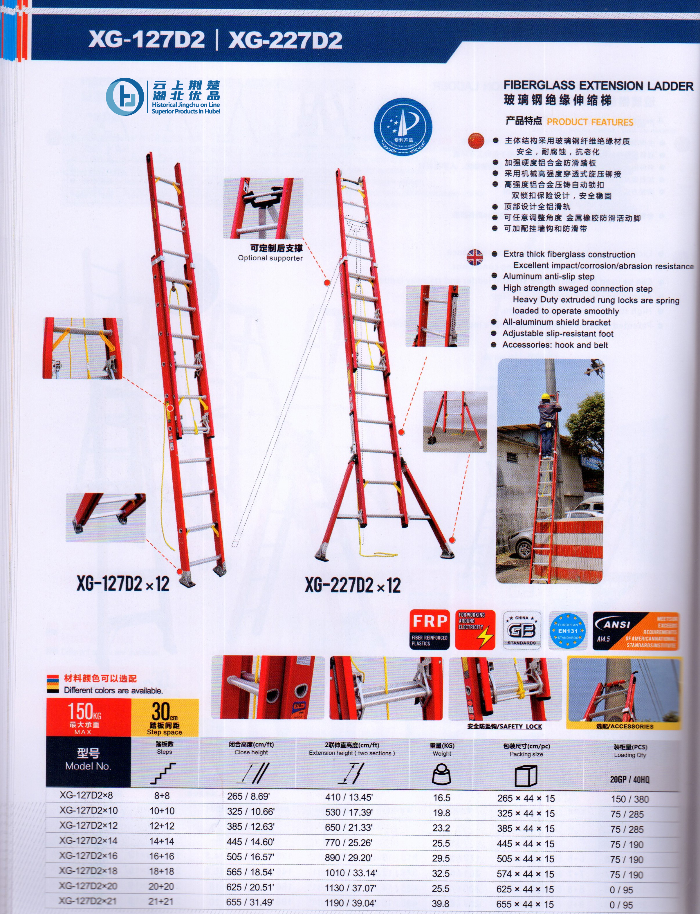 Fiberglass Extension Ladders