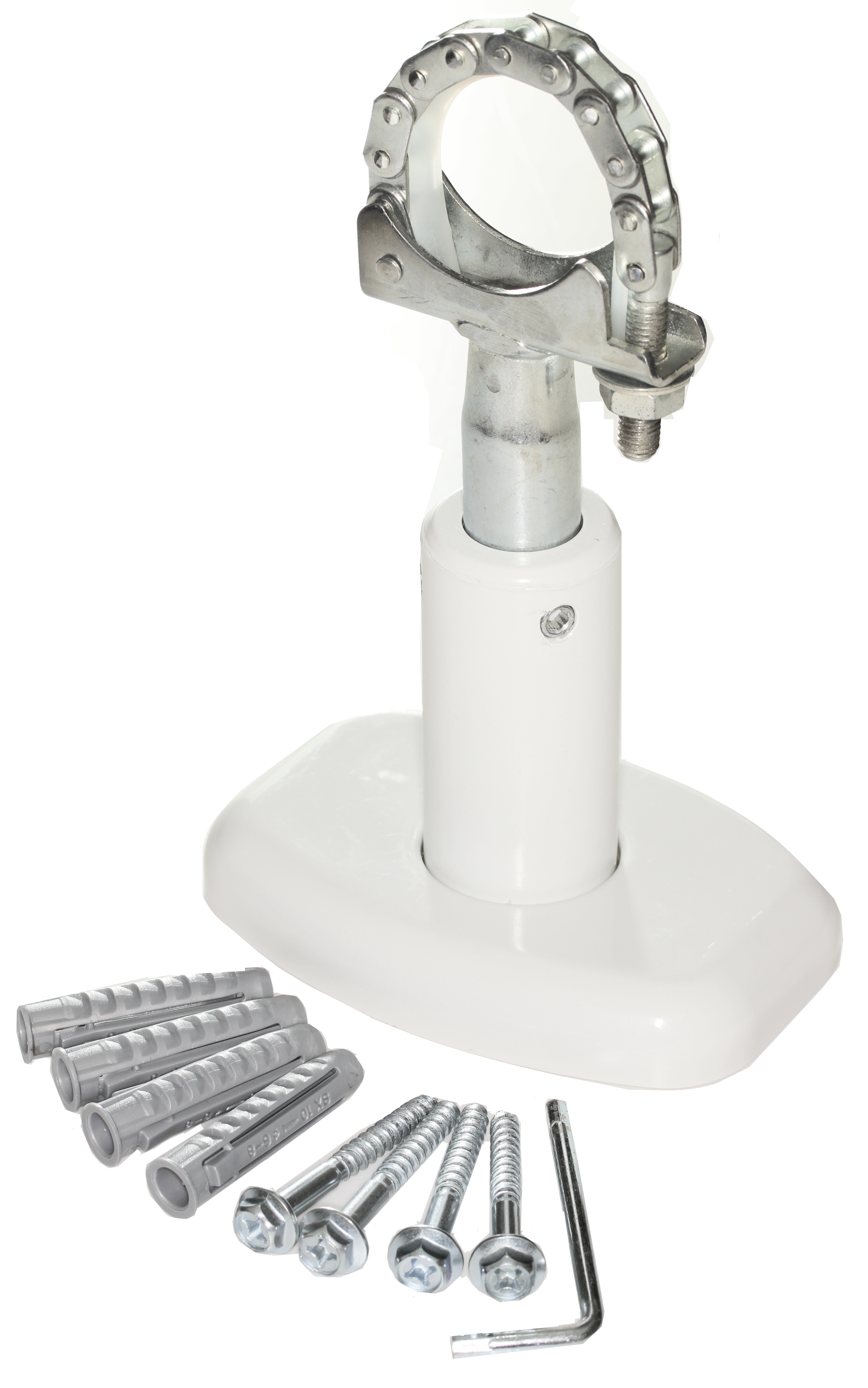 Floor type support for radiator