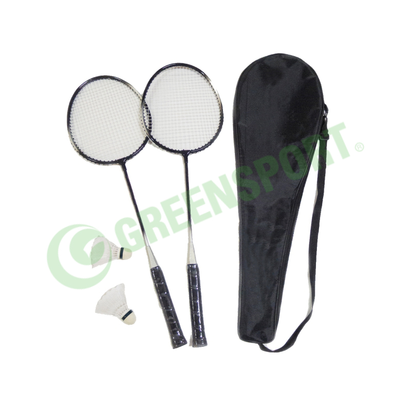 High quality badminton 2 players badminton racket set with shuttlecocks
