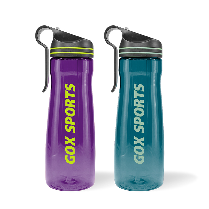 GOX Tritan Water Bottle With Spout BPA free With Straw For Fitness, Outdoor Enthusiasts
