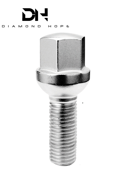 17mm hex cone seat M12*1.25 chrome wheel bolt