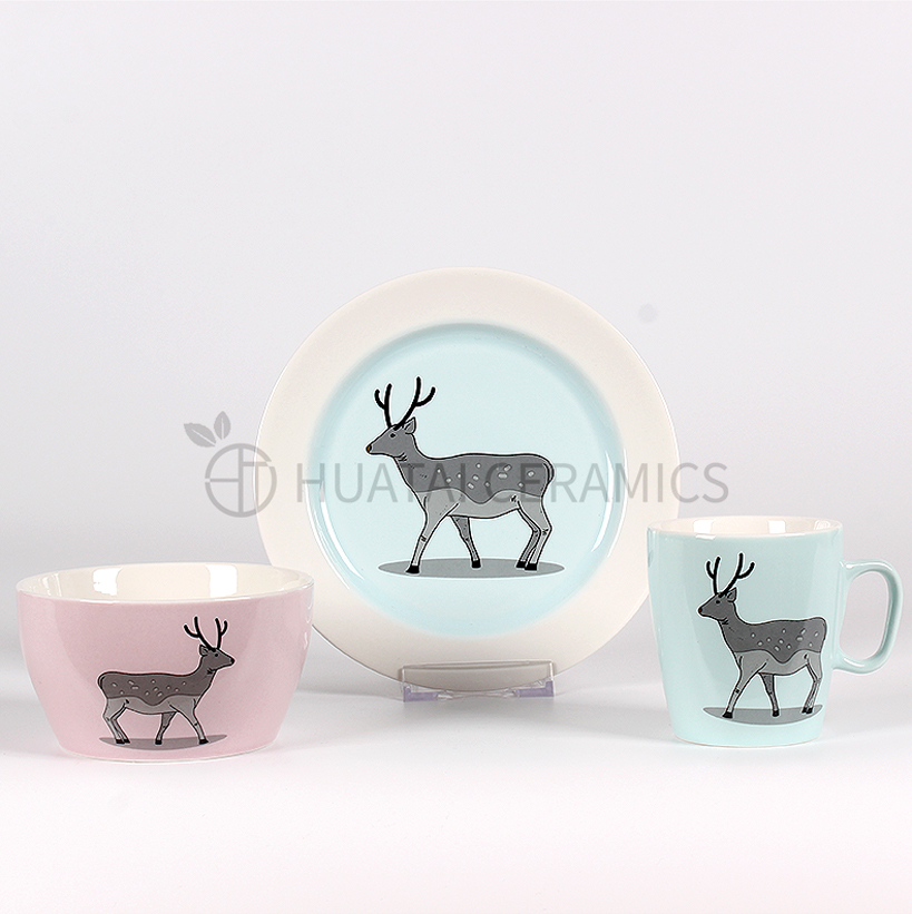 Ceramic mug Eco friendly Ceramic Dinner Set with Custom Design