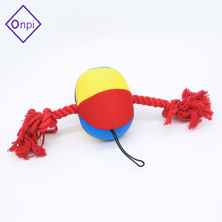 Soft cotton rope dog toy ball pet toy