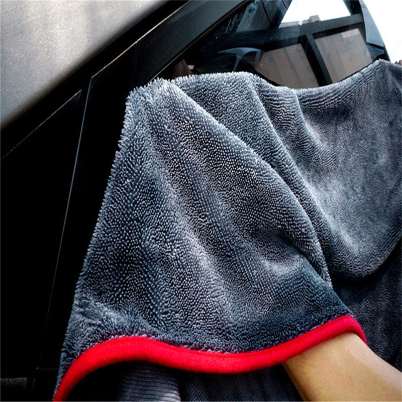 Thickness microfiber twisted pile drying towel