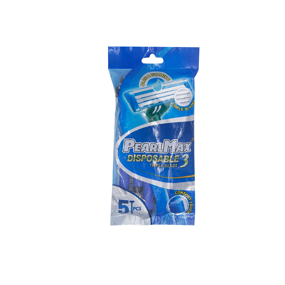 triple blades disposable razor for man