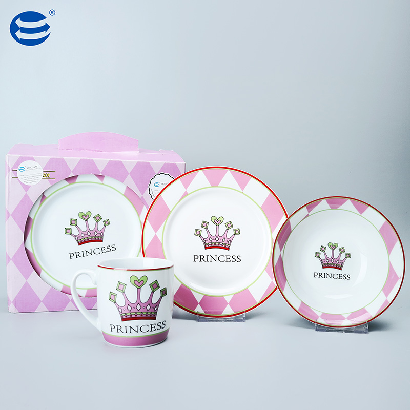 3pcs new bone china dinner set