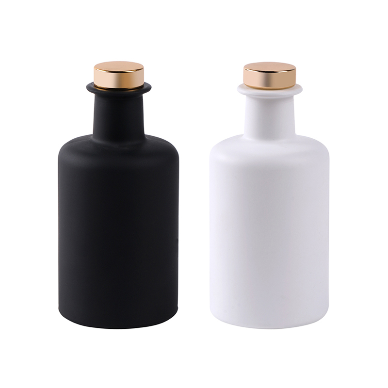 250ml matte white matte black round glass fragrance diffuser empty bottles