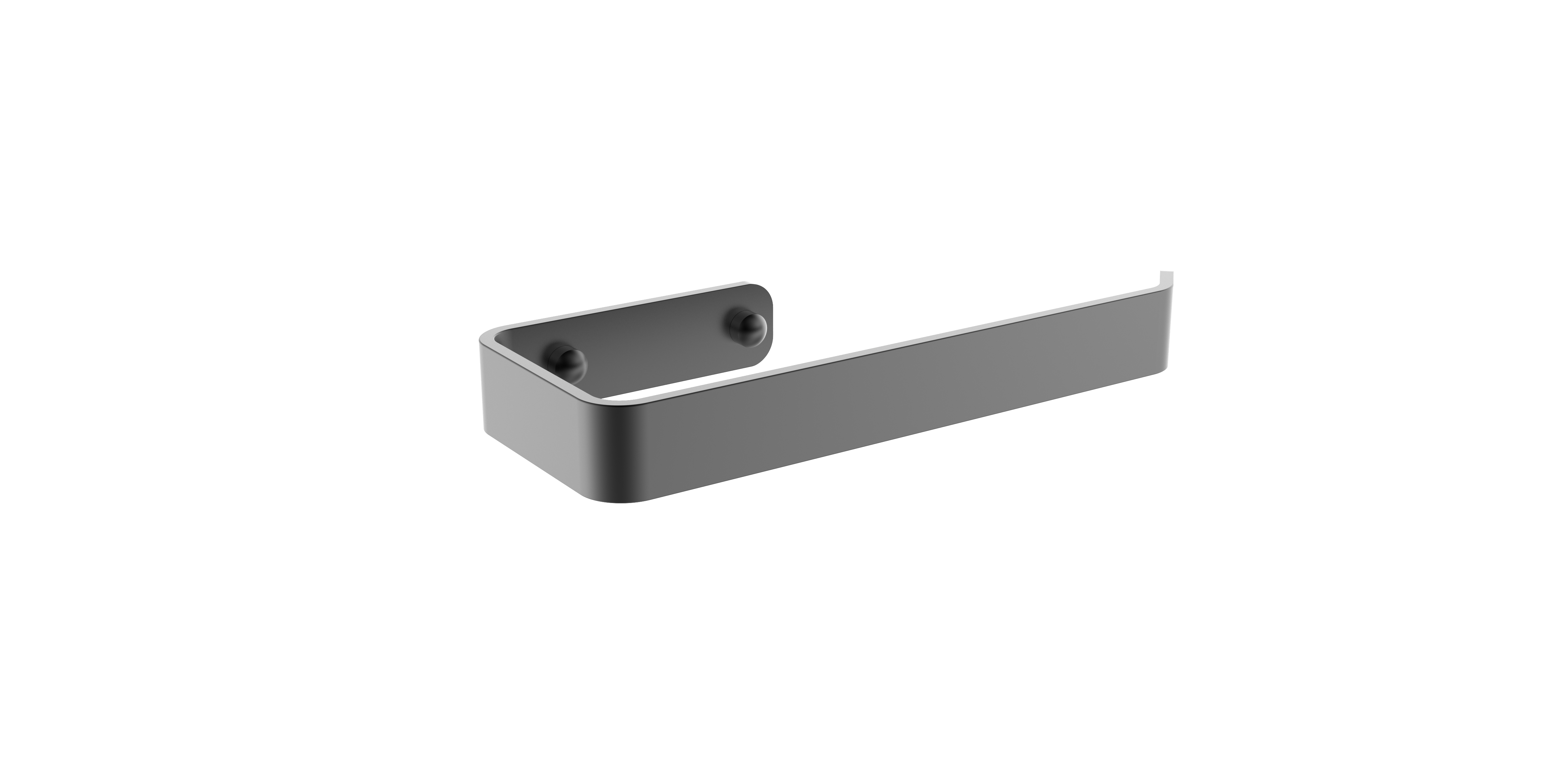 Aluminum matt black towel ring