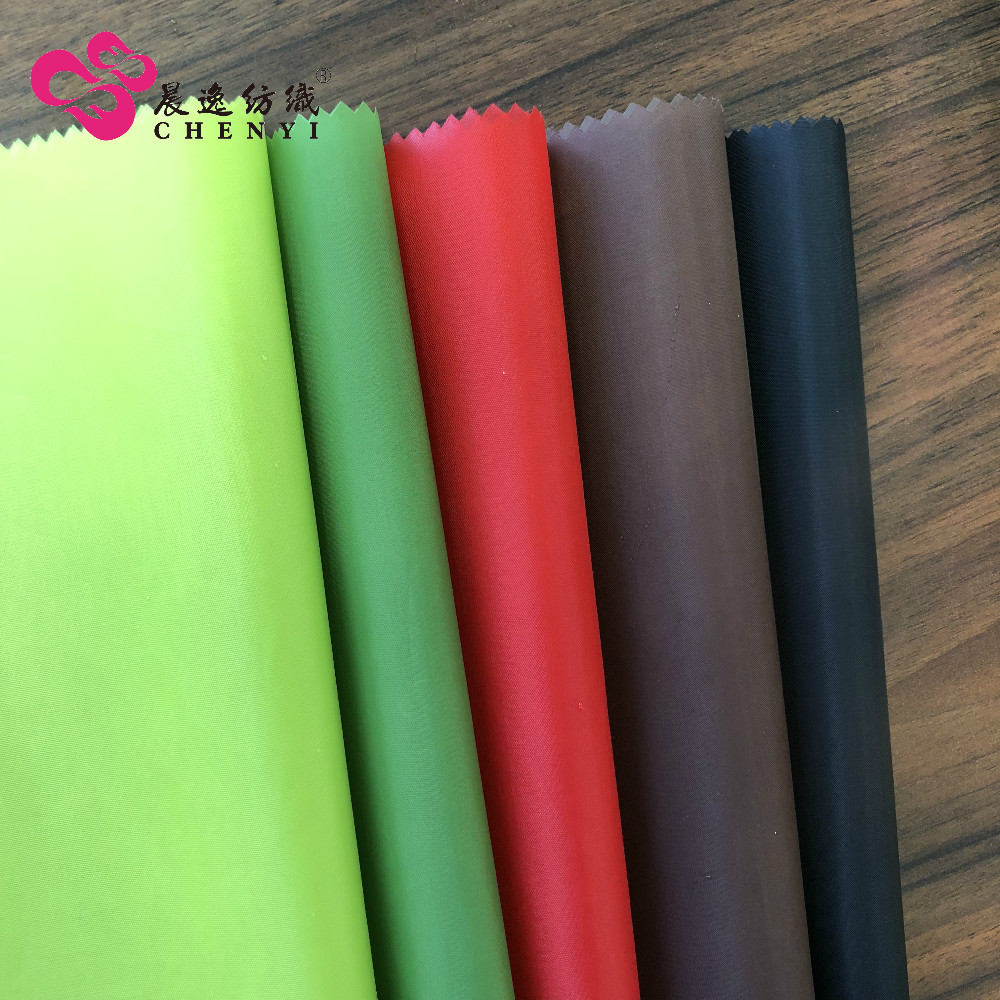 Factory sale 100 polyester taffeta waterproof fabric PA PU coated fabric