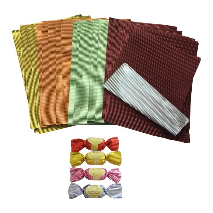 Corrugated chocolate wrapping paper