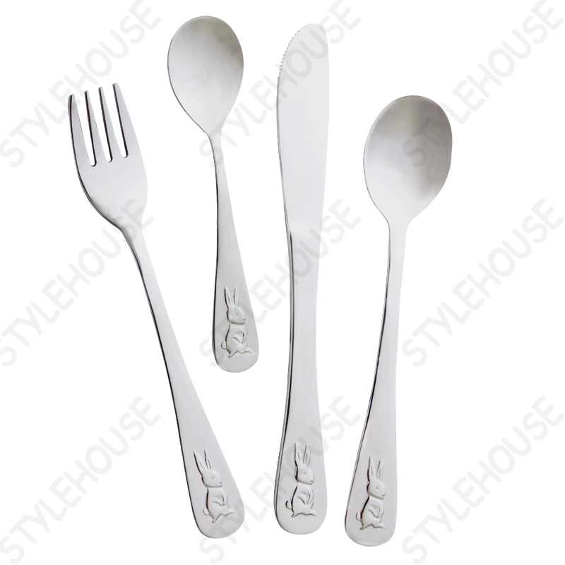 Cutlery set for kids / children - Bunny design
