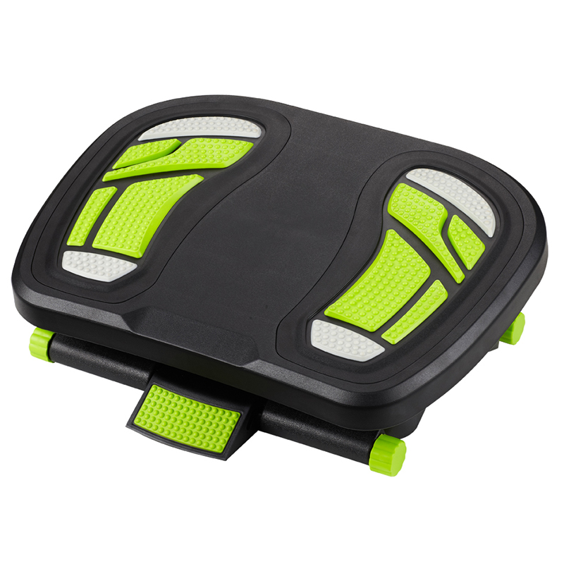Footrest foot rest with ergonomic design plastic material angle height adjustable