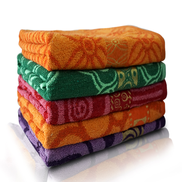 yarn dyded jacquard bath towel