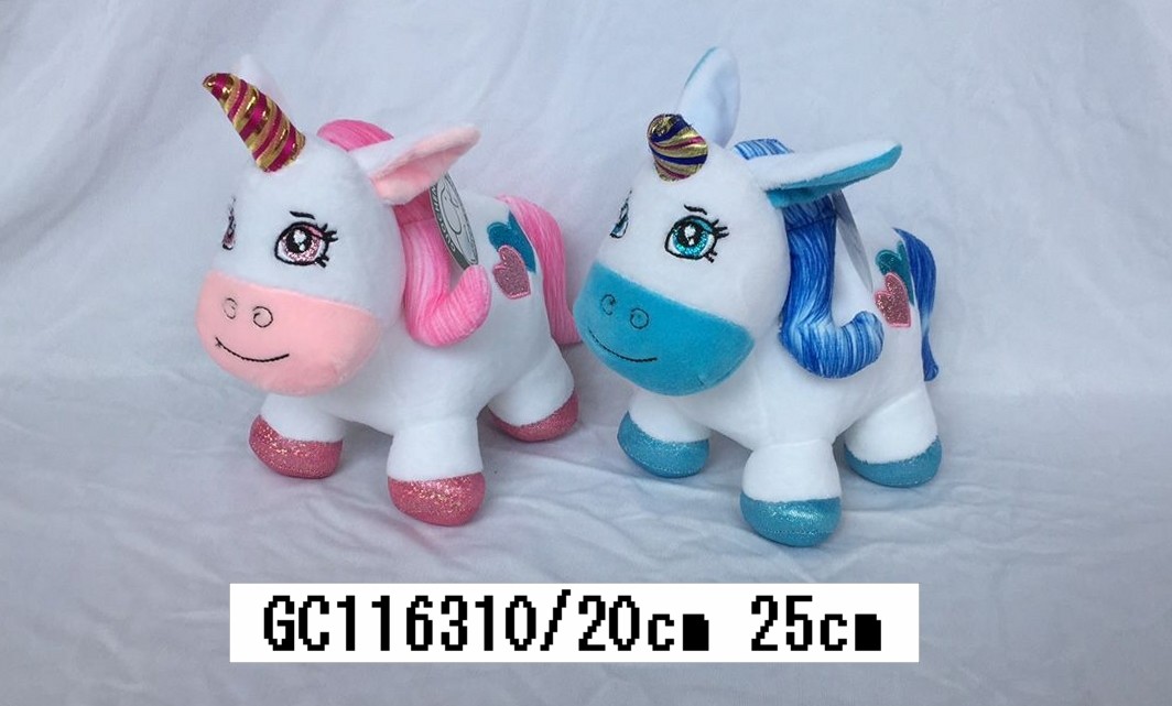 Plush toy unicorn