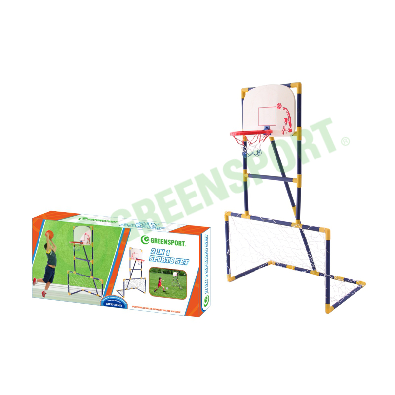 Hot seller PLASTIC kids basketball stand portable outdoor basketball hoop football outdoor games yard game