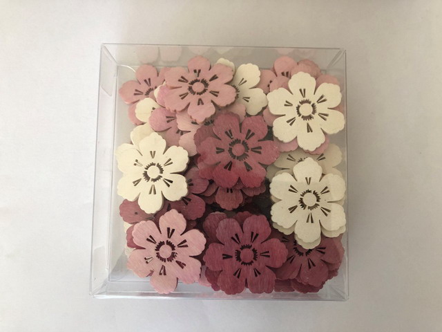 wooden flower in pvcbx