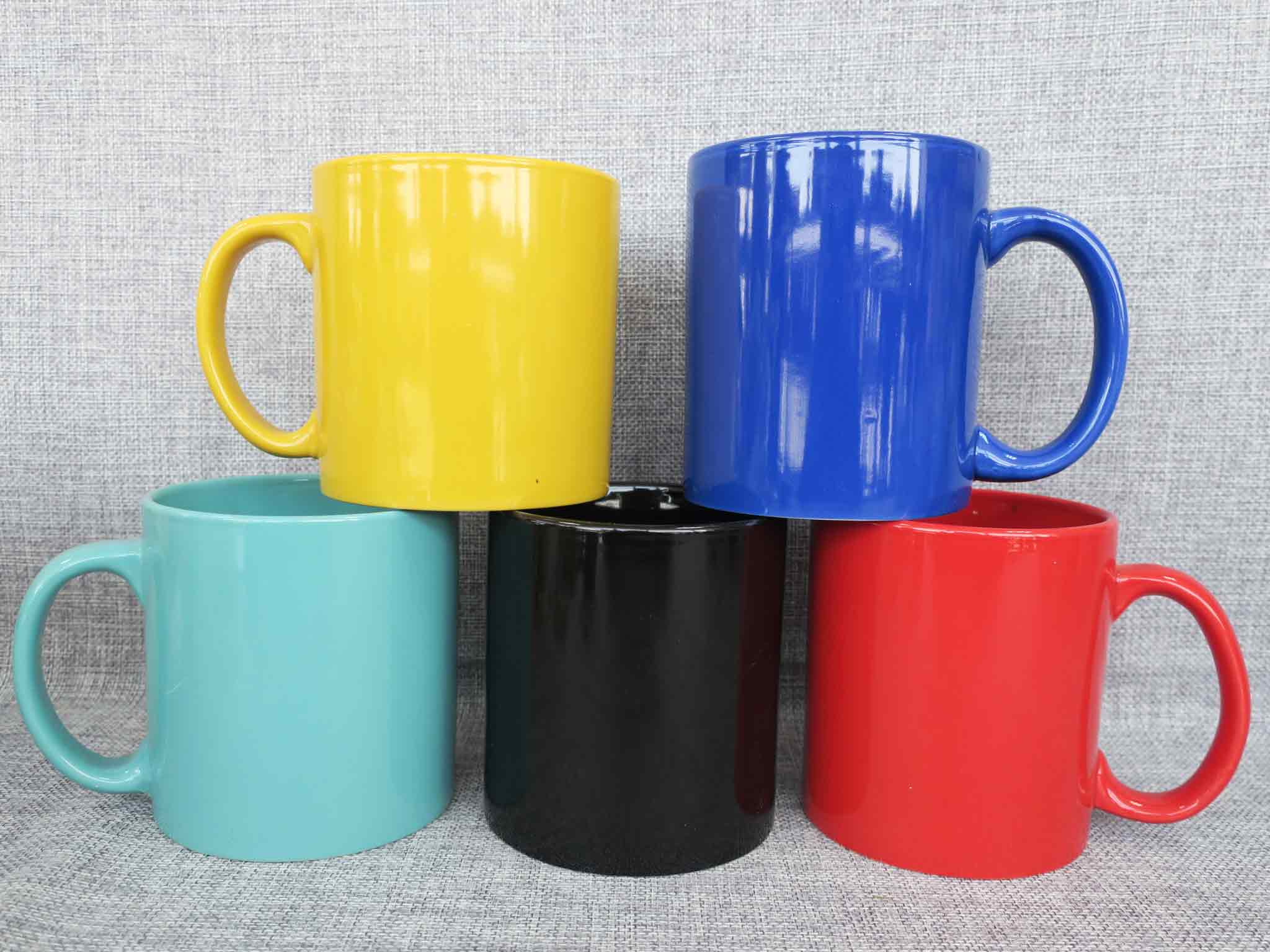 11oz ceramic coffee mug in glazed color gift promotion cup