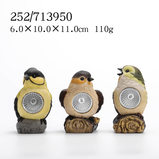 Garden Bird Solor light Statue