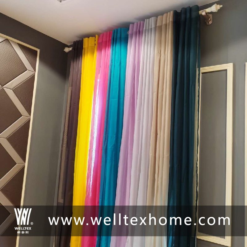 Voile curtain solid