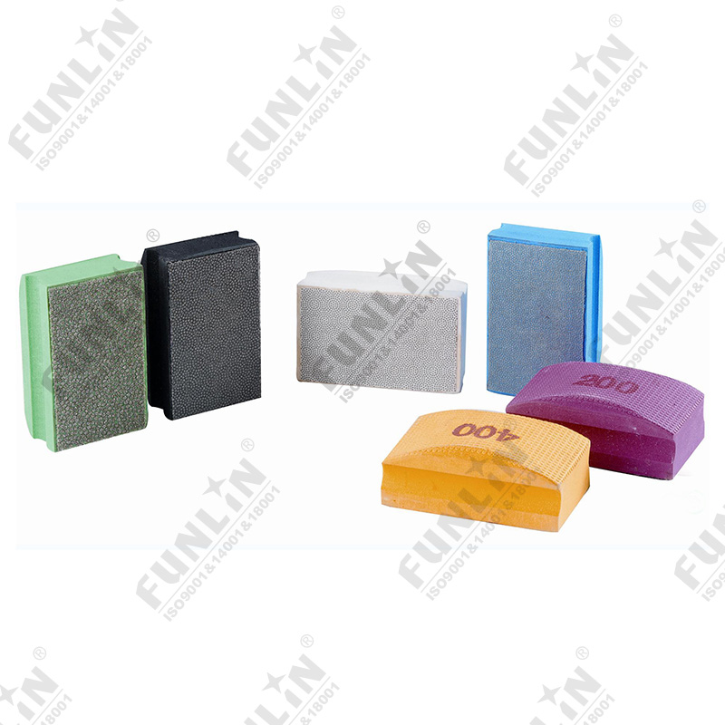 Electroplated diamond hand pad