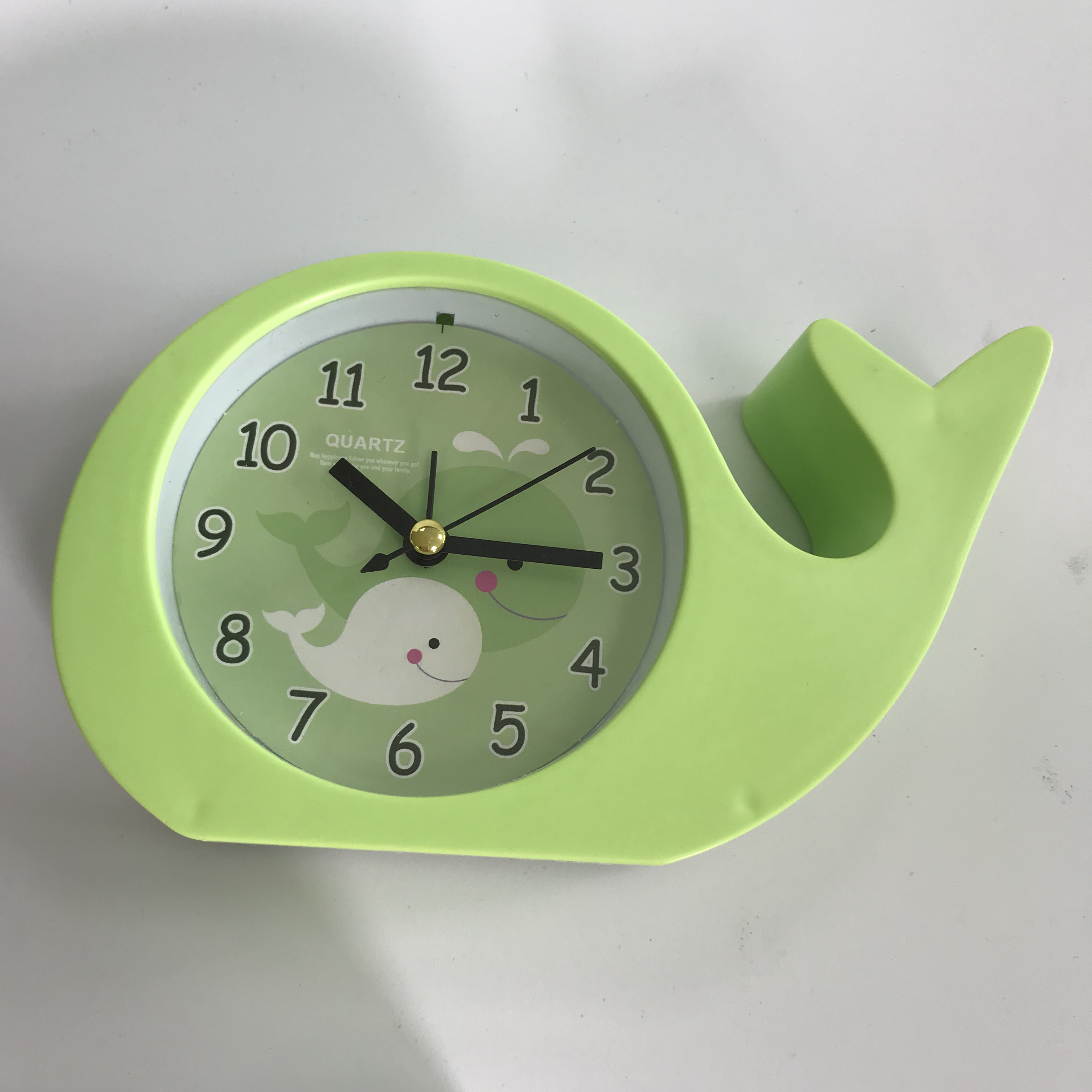 Plastic Dolphin shaped kids alarm clock