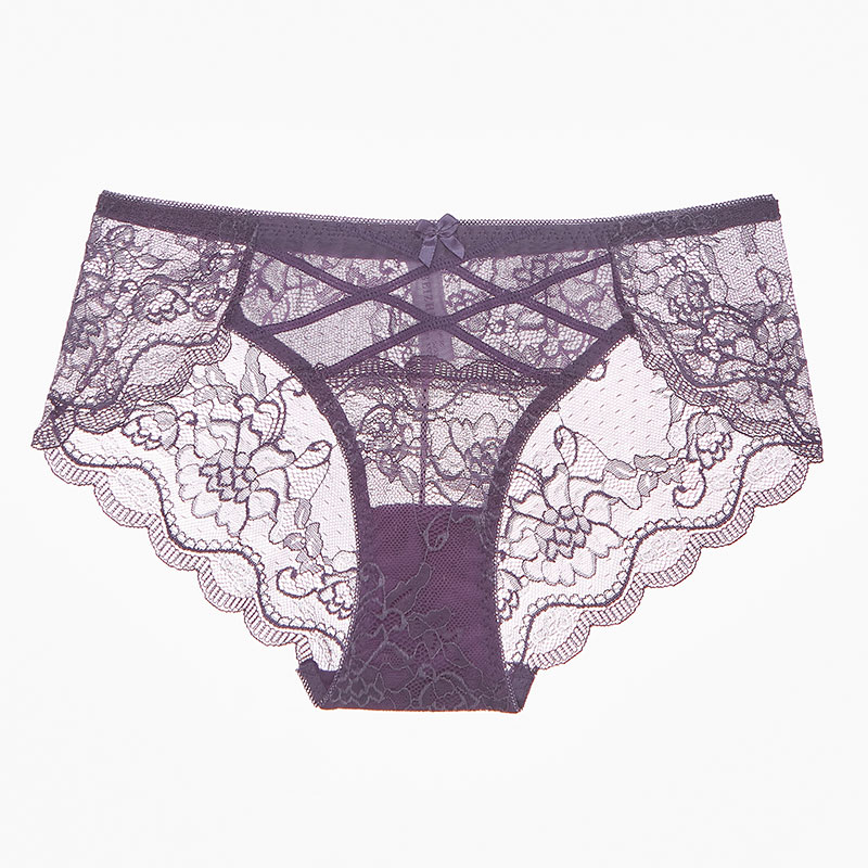 Elegant Full Lace Women Hipster With Floral Decoration