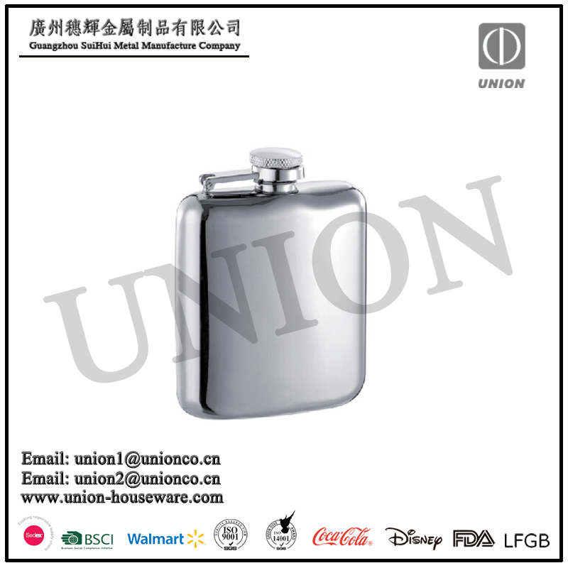 Factory direct sale 304 stainless steel Hip flask 6oz hip flask Flask 6oz