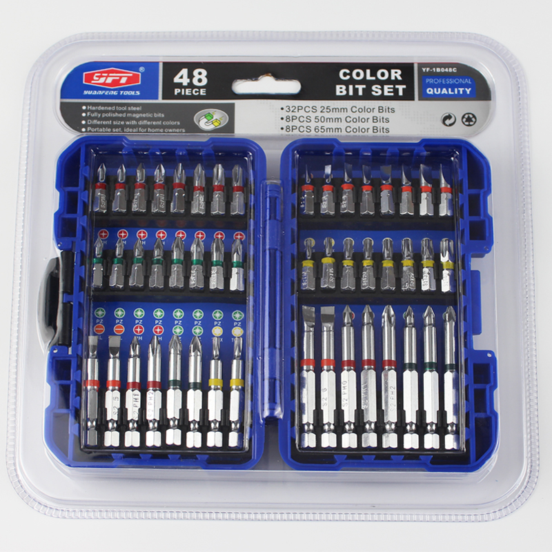 48pcs color bit set
