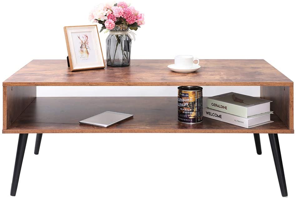 Unique Luxury Wooden Modern Coffee Table For Living Room