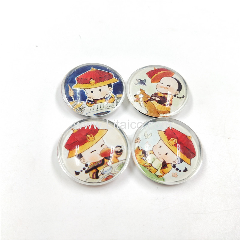 Glass refrigerator magnets