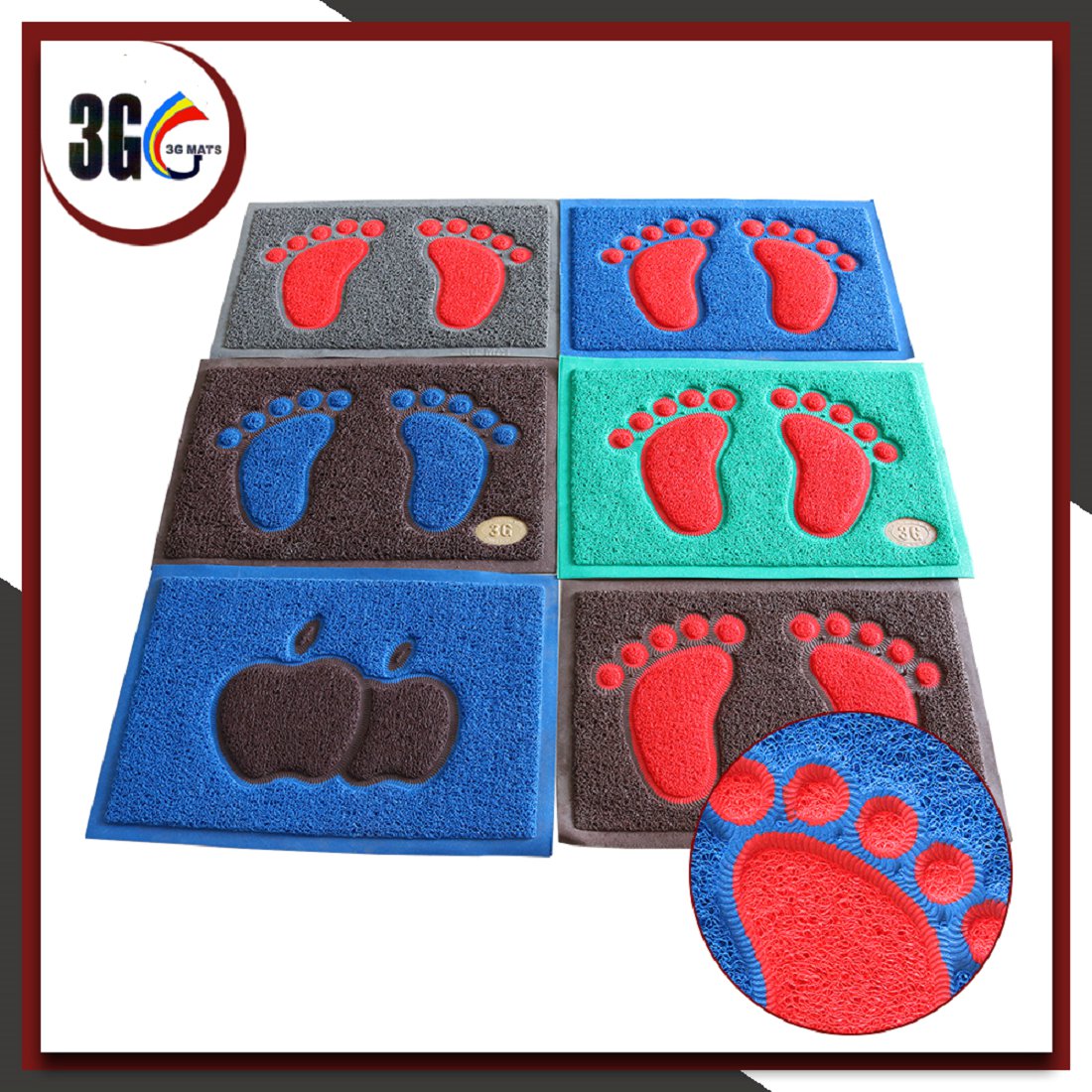 PVC Design mat with foam backing
