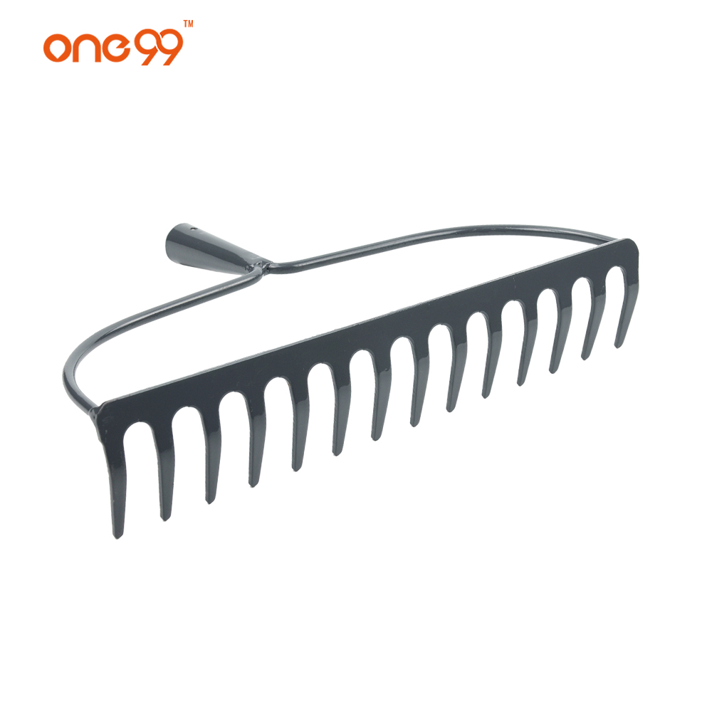 one99 14 tooth garden steel rake head heavy duty material bow rake