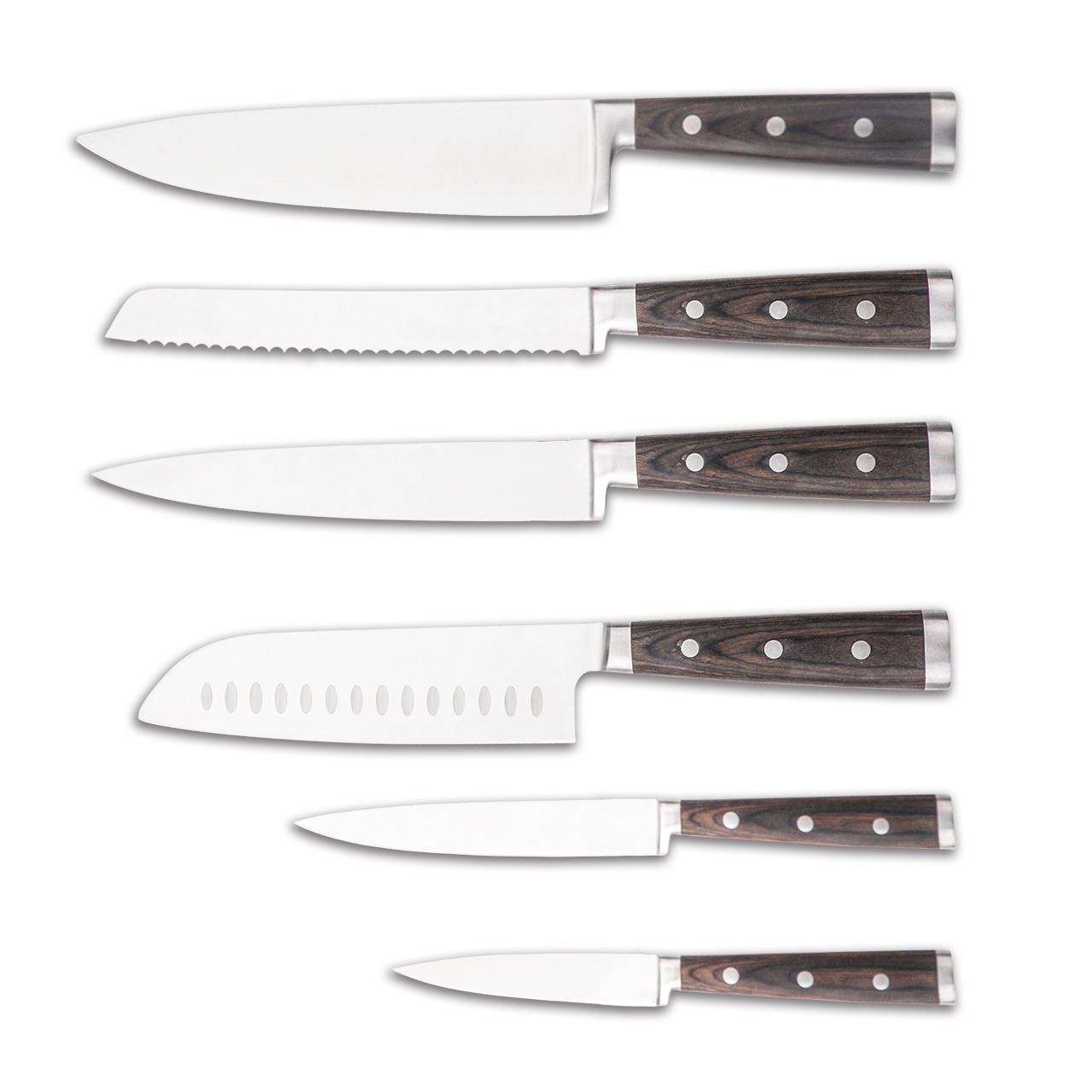 1908 Series Knife sets with Pakka wood handle