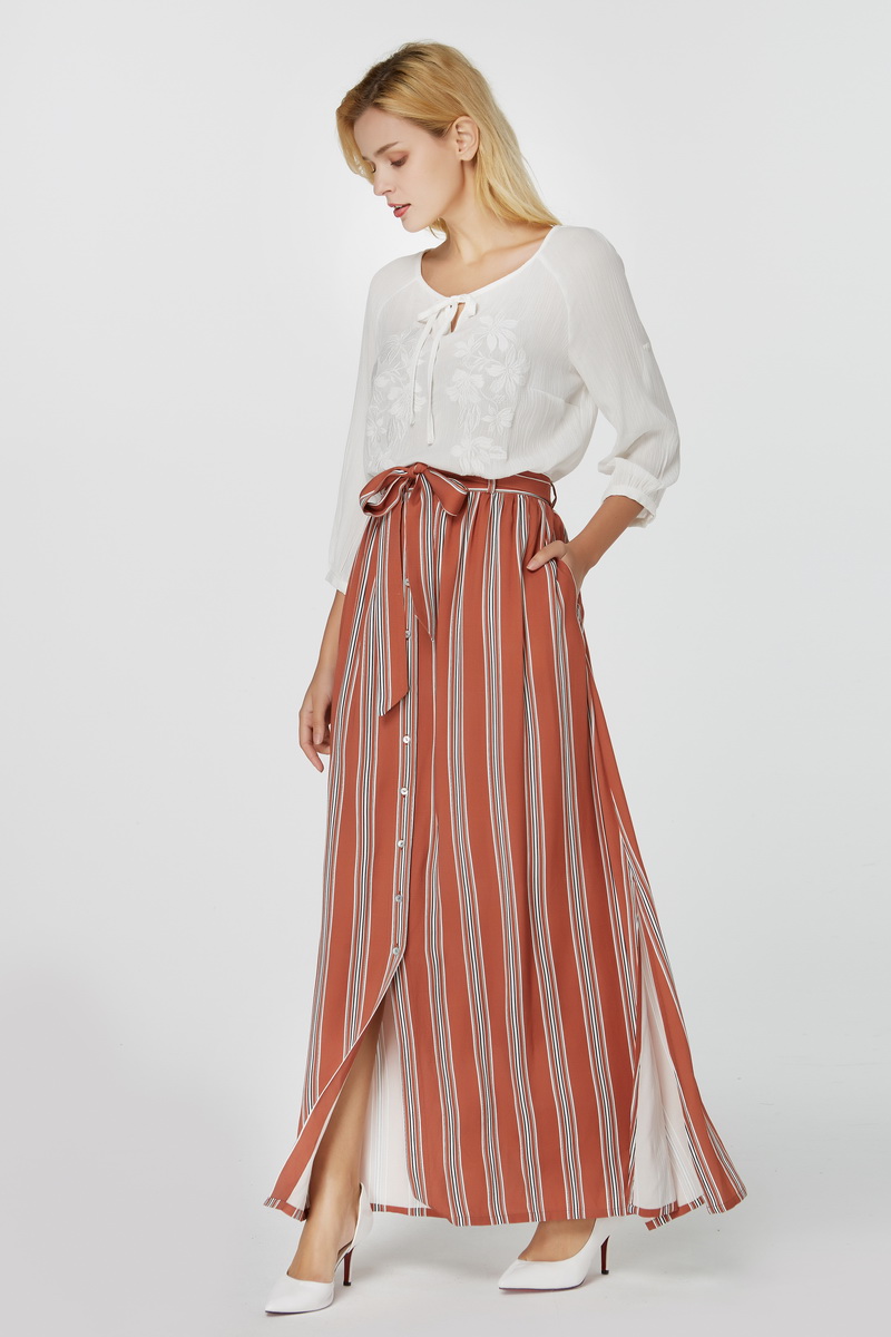 Ladies Viscose Twill Skirt