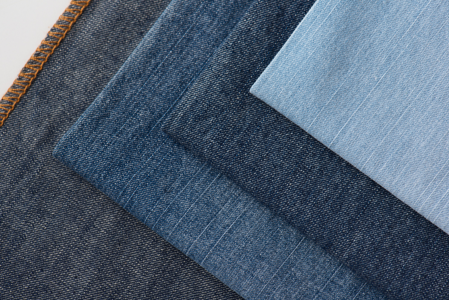 100% cotton short slub denim 6oz