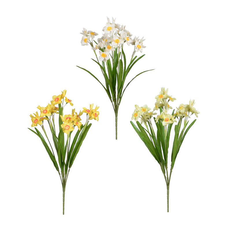 Chinese daffodil narcissus X 7 artificial decoration flower