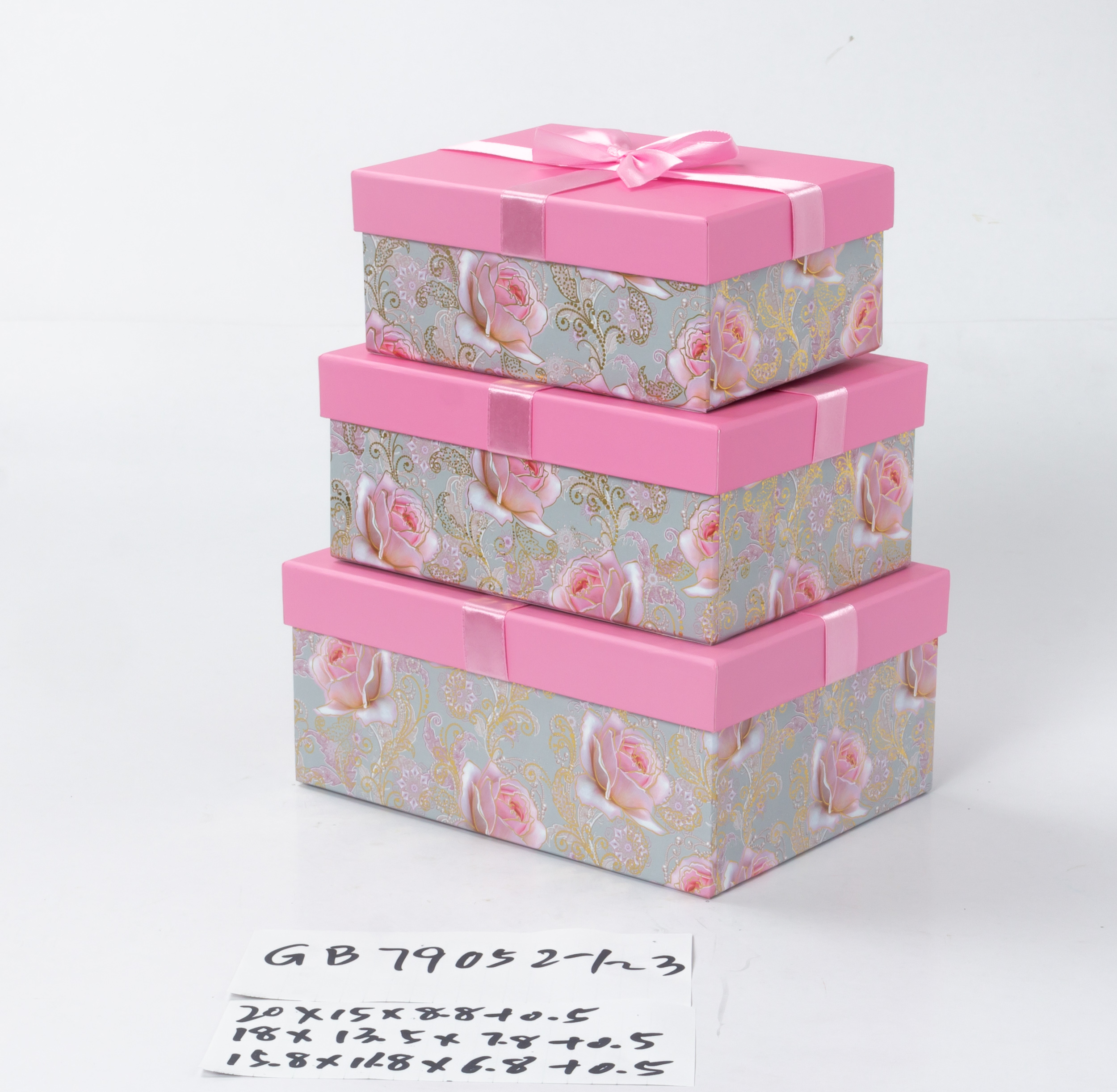 3pcs nesting rectangle boxes