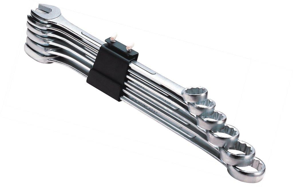 Not prominent double open spanner(angle type)