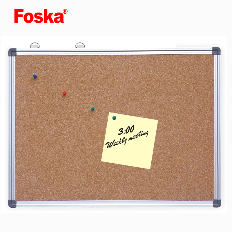 Foska School Office Aluminum Framed Corrugated Notice cork bulletin board