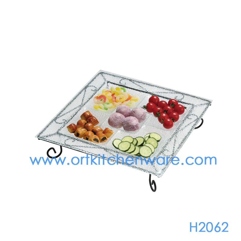 glass fruit plate